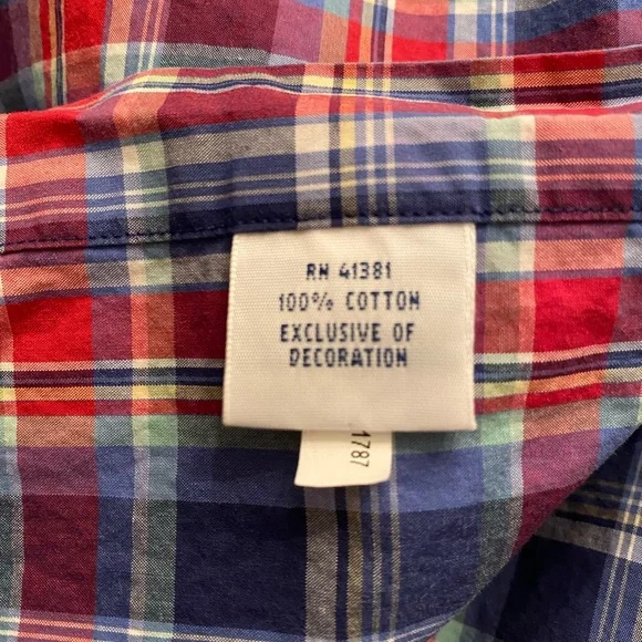 Ralph Lauren Men's Plaid Shirt in Red and Blue - Picture 7 of 10